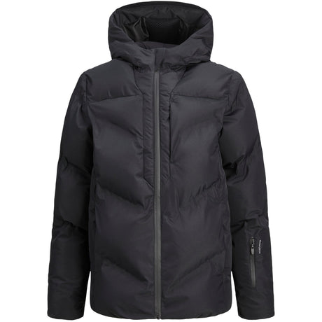 Jack & Jones Junior Black Coslay Heat Quilted Puffer Jacka