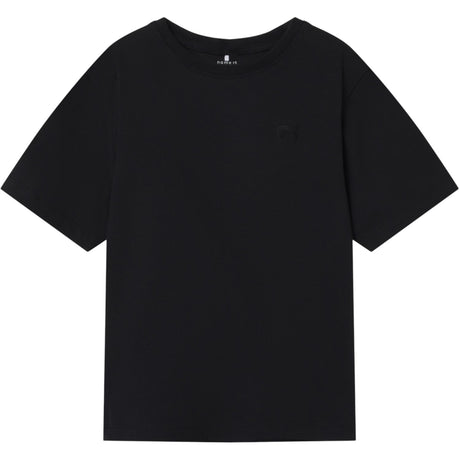 Name It Black Greg Nreg T-Shirt Noos