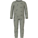 Name It Agave Green Pyjamas Agave Green Dino Rib Noos