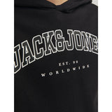 Jack & Jones Junior Black caleb Varsity Sweat Hoodie Noos