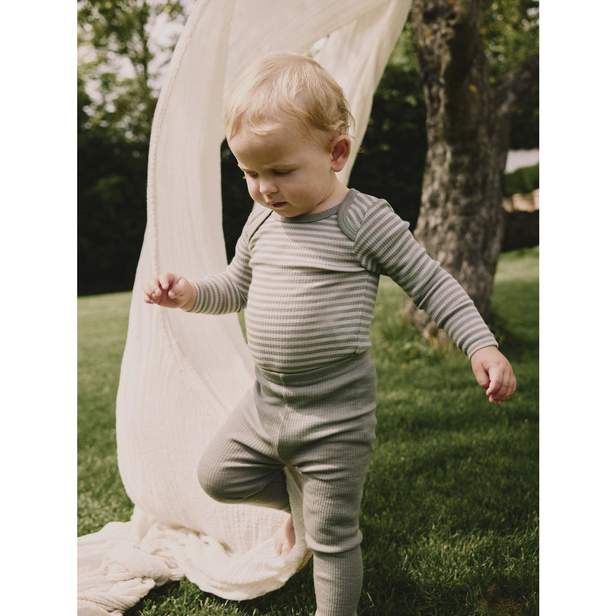 Lil'Atelier Laurel Oak Fable Fio Wool Leggings