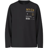 Name It Black Ny Vagno Loose Blus