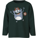 Name It Pine Grove Monster Vagno Loose Blus