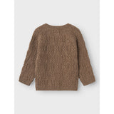 Name It Walnut Wrilla Ull Stickad Cardigan