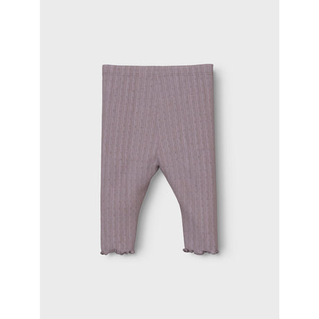 Name It Purple Dove Wossa Wool/Silk Rib Leggings 2