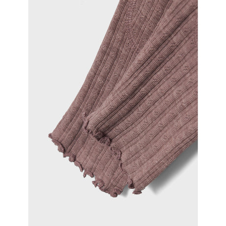 Name It Purple Dove Wossa Wool/Silk Rib Leggings 2