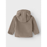 Name It Desert Taupe Meeko Fleece Jacka