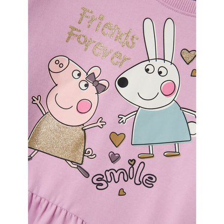 Name It Pastel Lavender Amira Peppa Pig Sweat Klänning