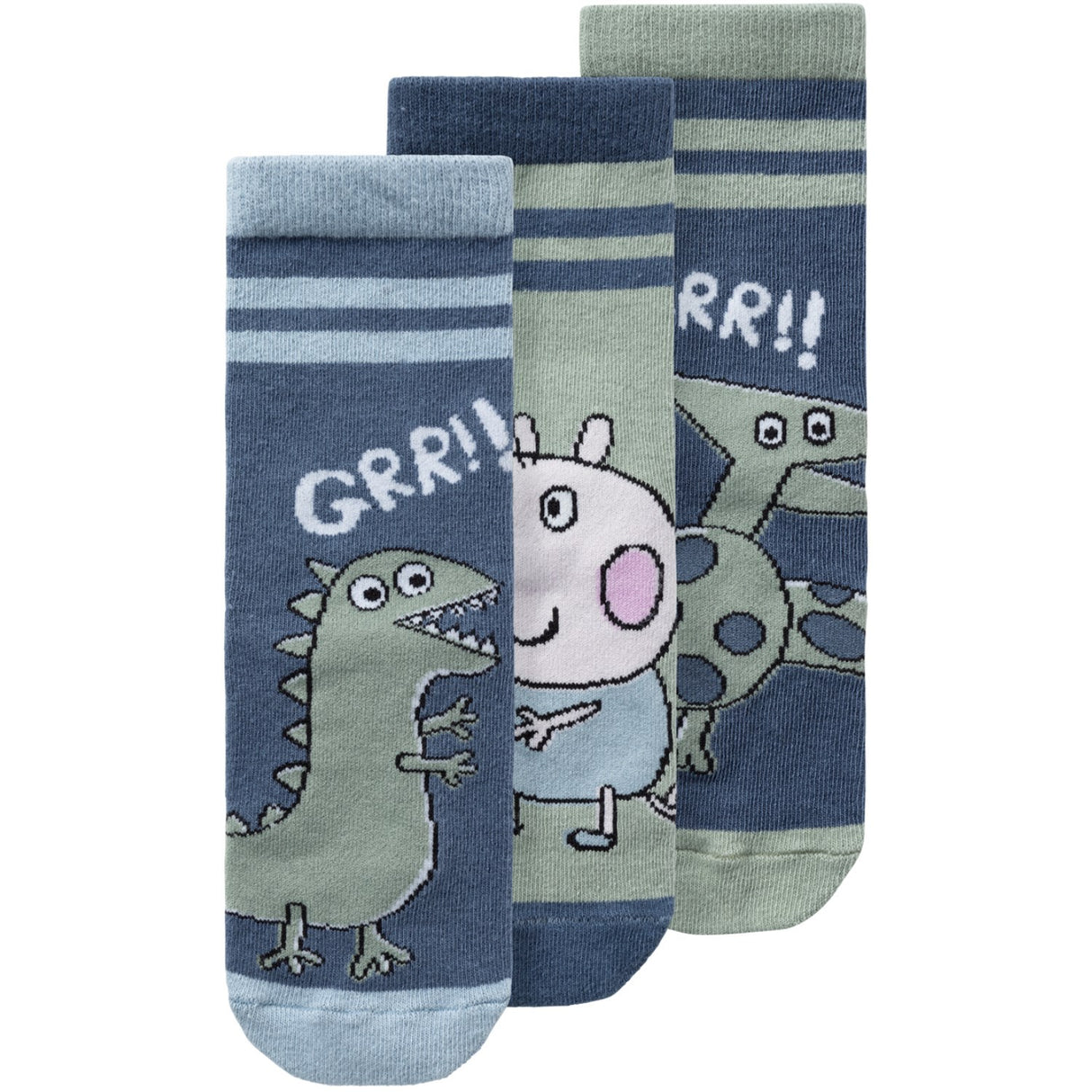 Name It Bering Sea Adinis Peppa Pig 3-Pack Strumpor