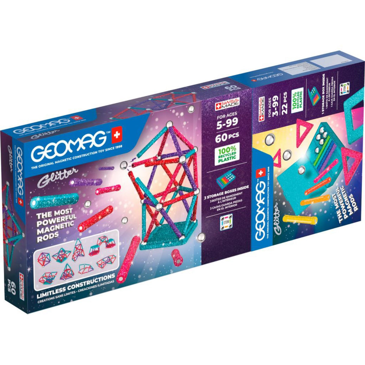 Geomag Glitter Paket 82 st