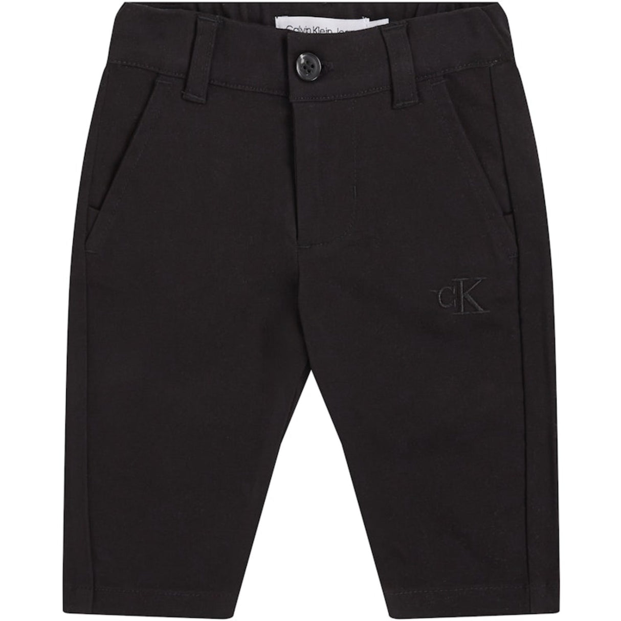 Calvin Klein Ck Black  Cotton Woven Chino Pants