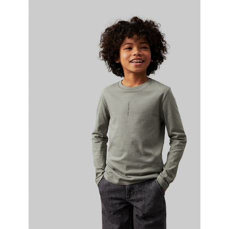 Calvin Klein Meteor Green Minimalistic Locho Blouse