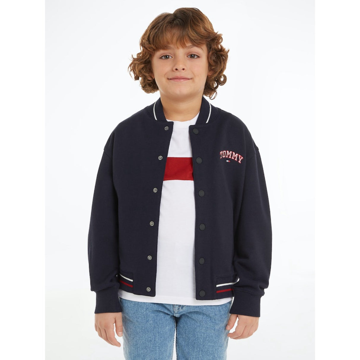 Tommy Hilfiger Desert Sky U Varsity Embroidery Bomber Jacka