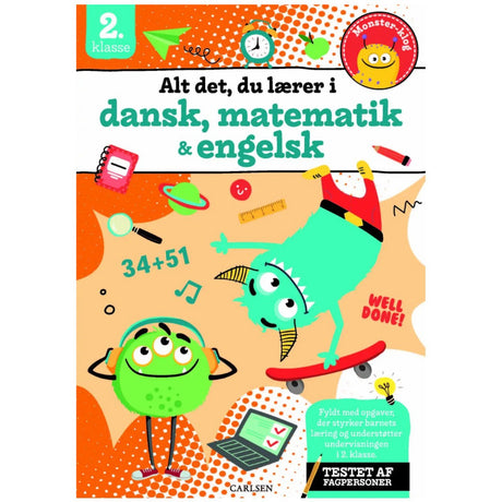 Forlaget Carlsen Alt det, du lærer i dansk, matematik & engelsk - 2. klasse