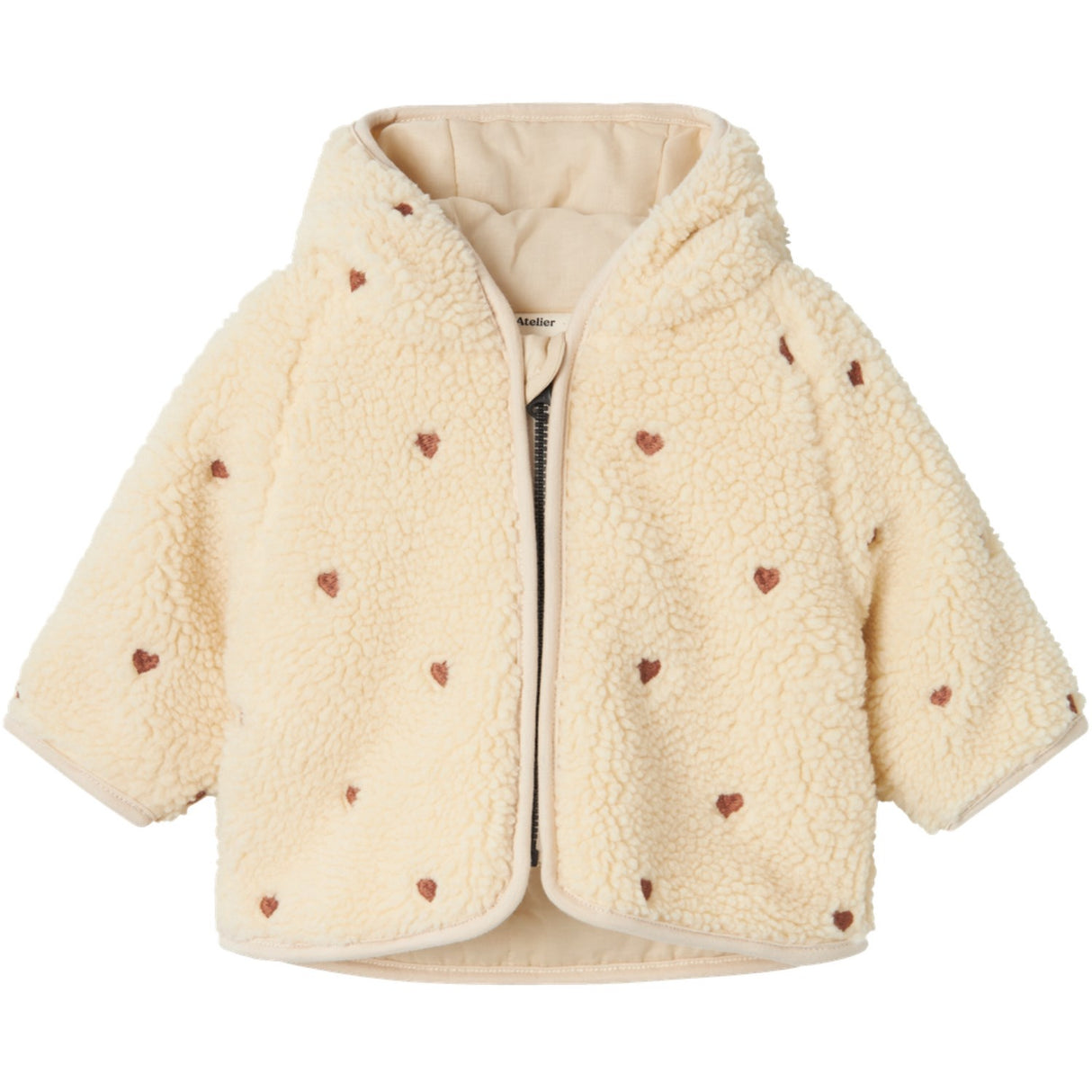 Lil'Atelier Sandshell Nalo Loose Sherpa Jacka