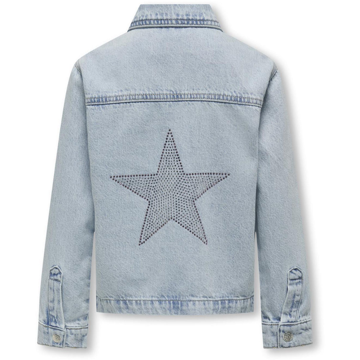 kids ONLY Light Blue Denim Carly Översize Star Denim Övershirt