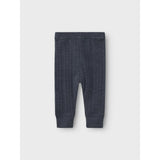 Name It Ombre Blue Wang Ull Needle Long Johns Solid Noos