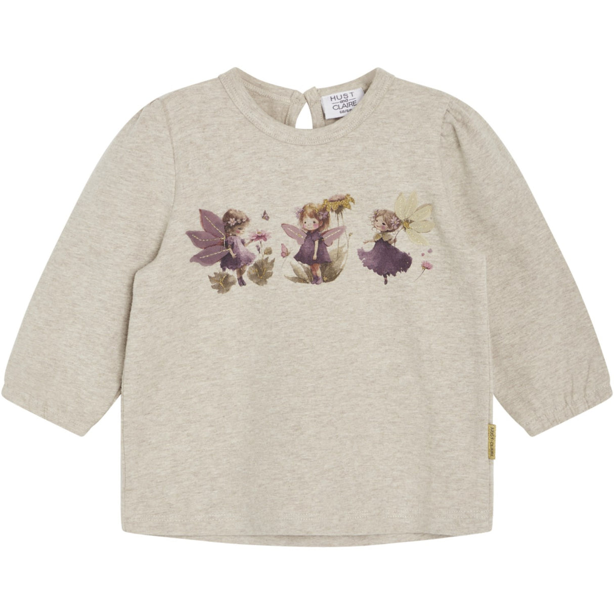 Hust & Claire Beige Melange Alma Blus