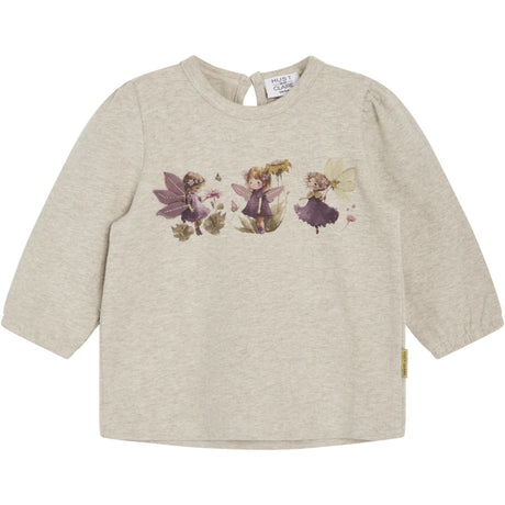 Hust & Claire Beige Melange Alma Blus