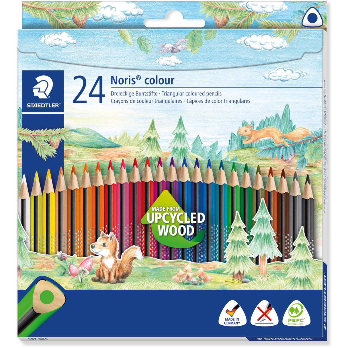 Staedtler Coloured Pencil Noris Upcycled Wood Triangular