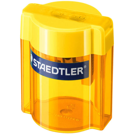 Staedtler Pencil Sharpener W/Tube Double Transparent Yellow