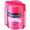 Staedtler Pencil Sharpener W/Tube Double Transparent Pink