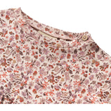 Wheat Pale Rose Flowers Jersey Klänning Emmy