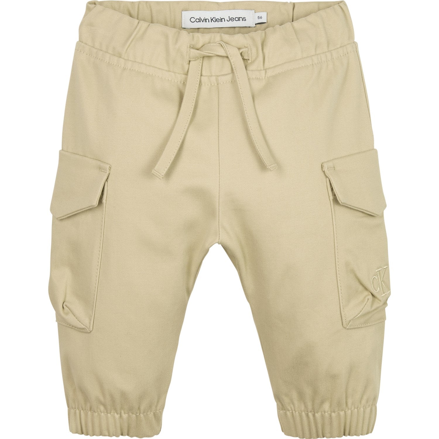 Calvin Klein Pale Khaki Utility Cotton Woven Pants