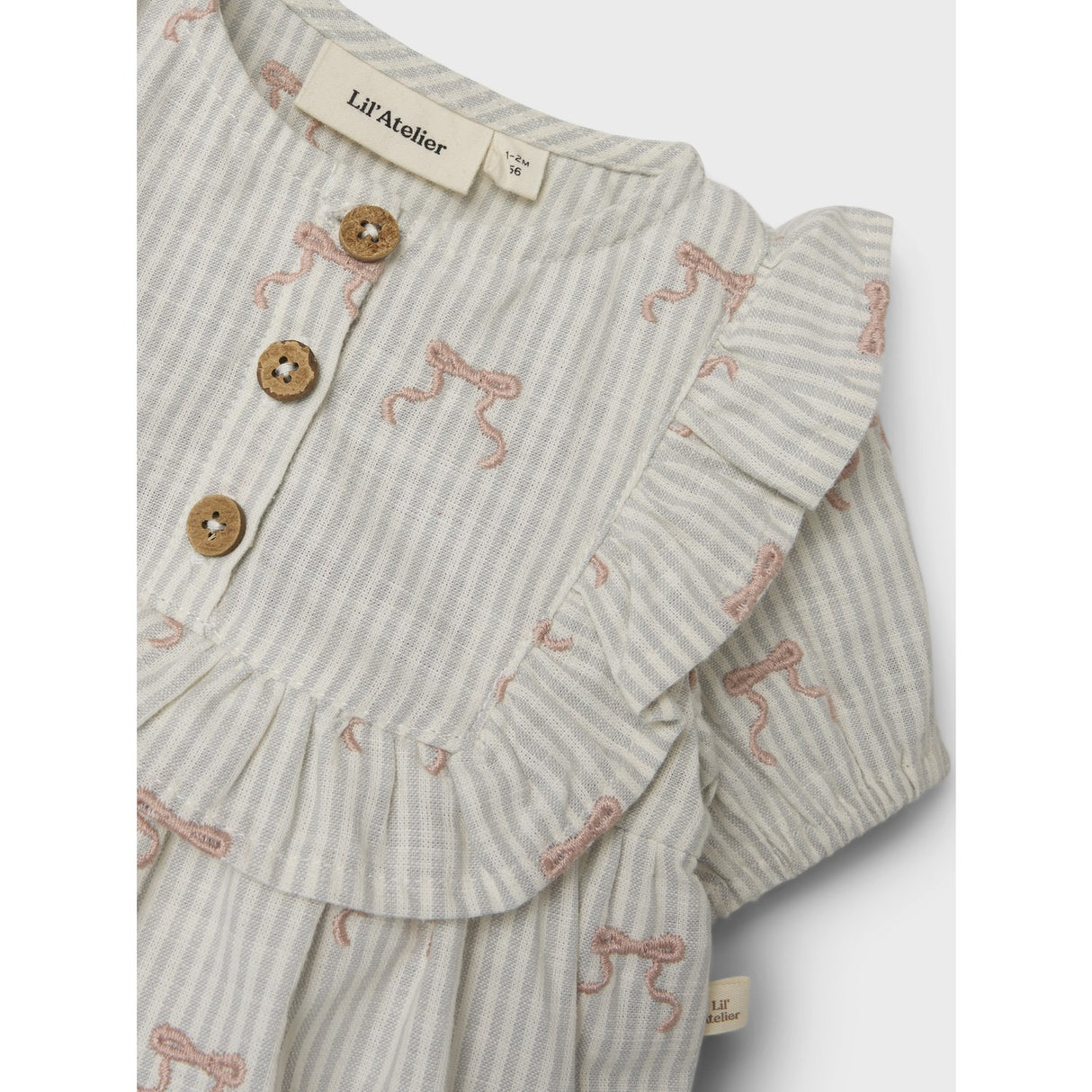 Lil'Atelier Coconut Milk Kendra Loose Body Klänning