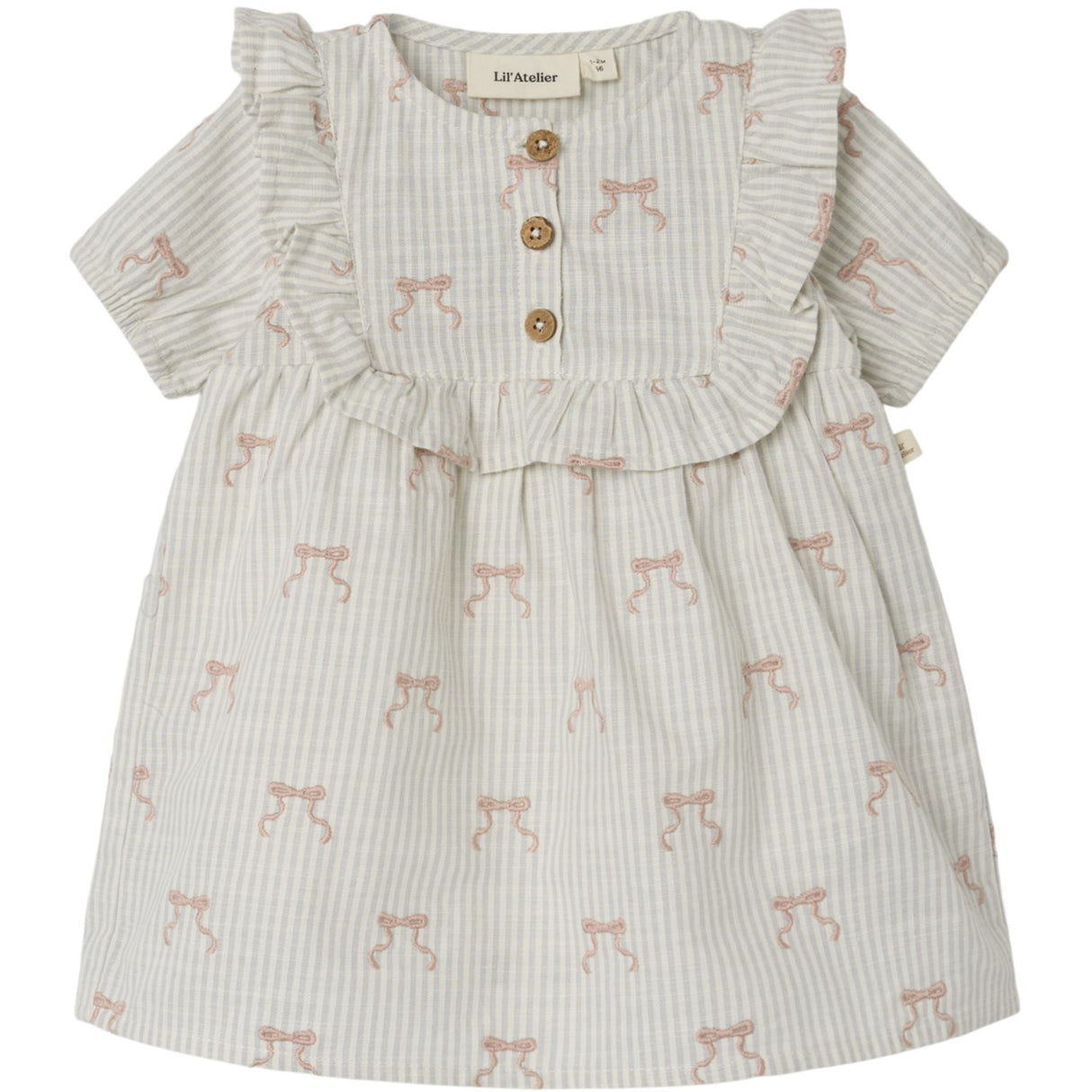 Lil'Atelier Coconut Milk Kendra Loose Body Klänning