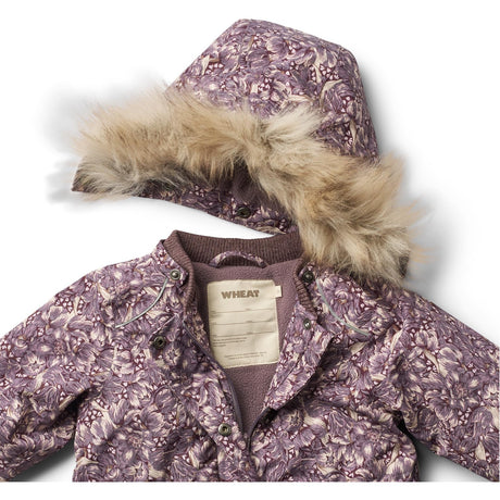 Wheat Purple Tulips Jacket Mathilde Tech