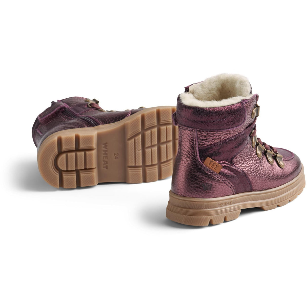 Wheat Bordeaux Vinterstövlar Toni Hiker Tex