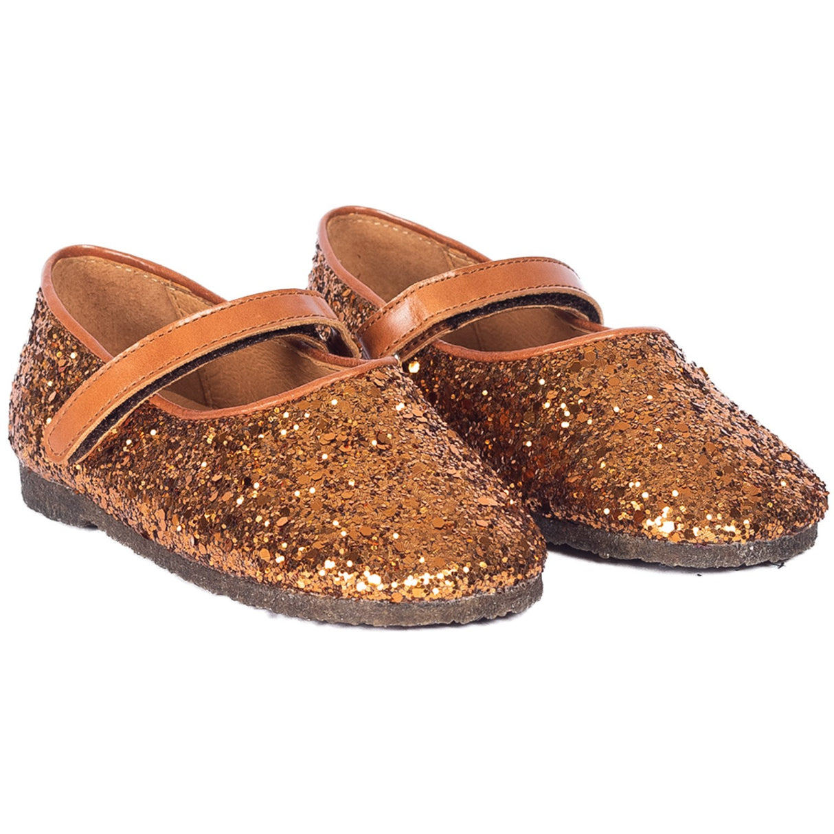 Angulus Bronze Glitter/Cochnac Ballerinaskor I Funklende Glitter