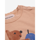 Bobo Choses Light Brown Hungry Squirrel T-Shirt 3