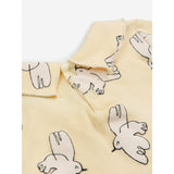 Bobo Choses Light Yellow Freedom Bird All Över Collar T-Shirt 3