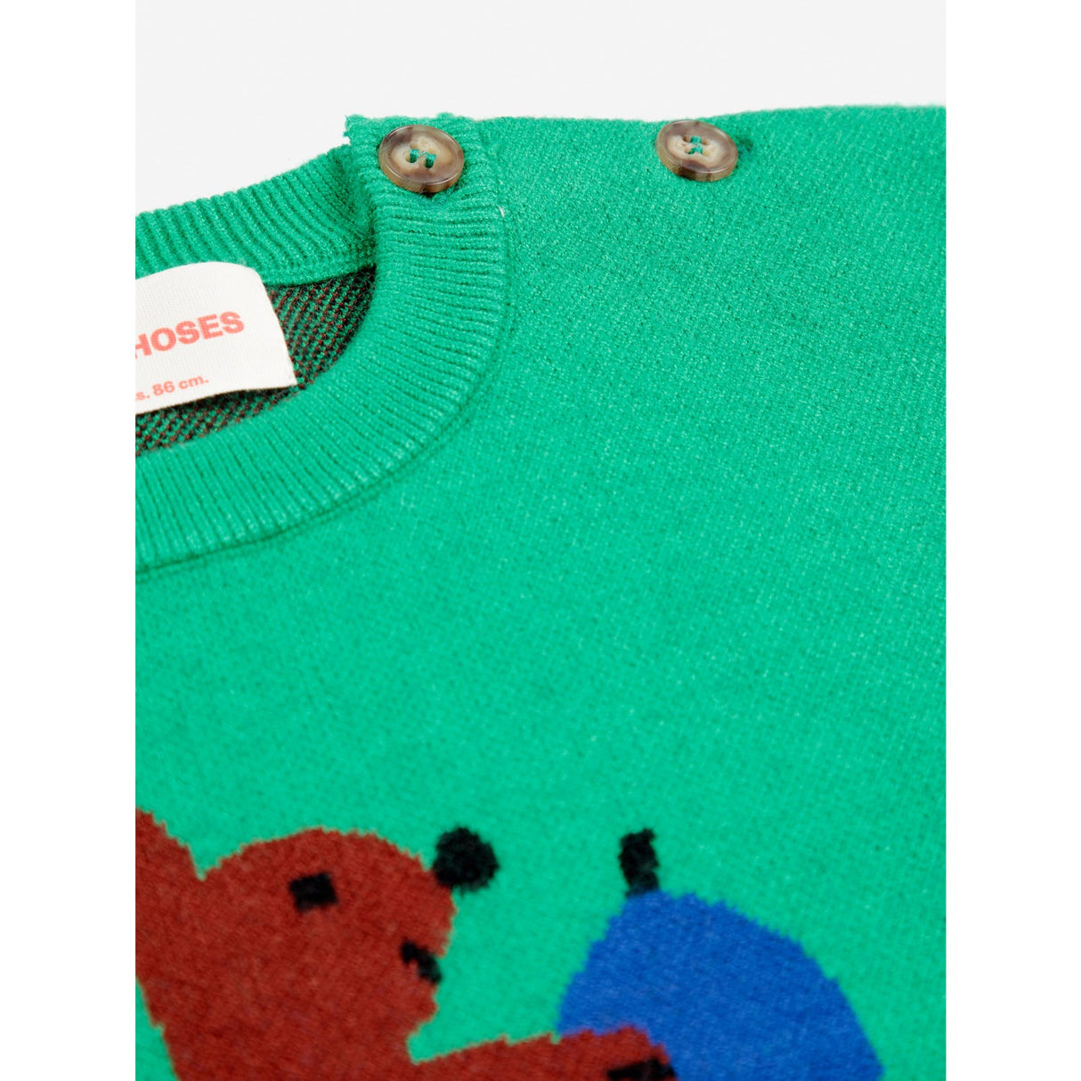 Bobo Choses Green Hungry Squirrel Jumper 4