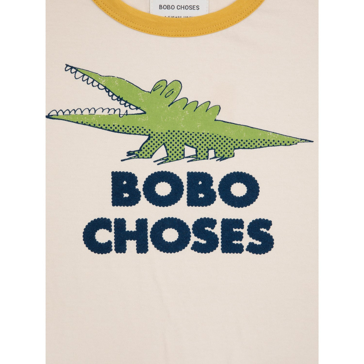 Bobo Choses White Talking Crocodile T-Shirt 8