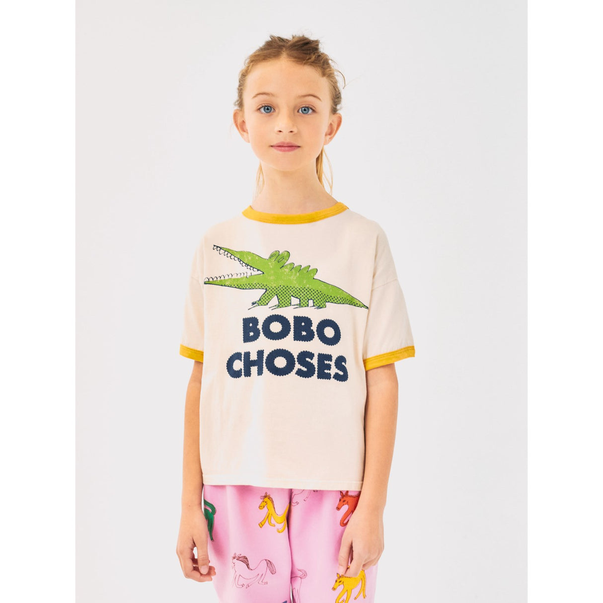 Bobo Choses White Talking Crocodile T-Shirt 5