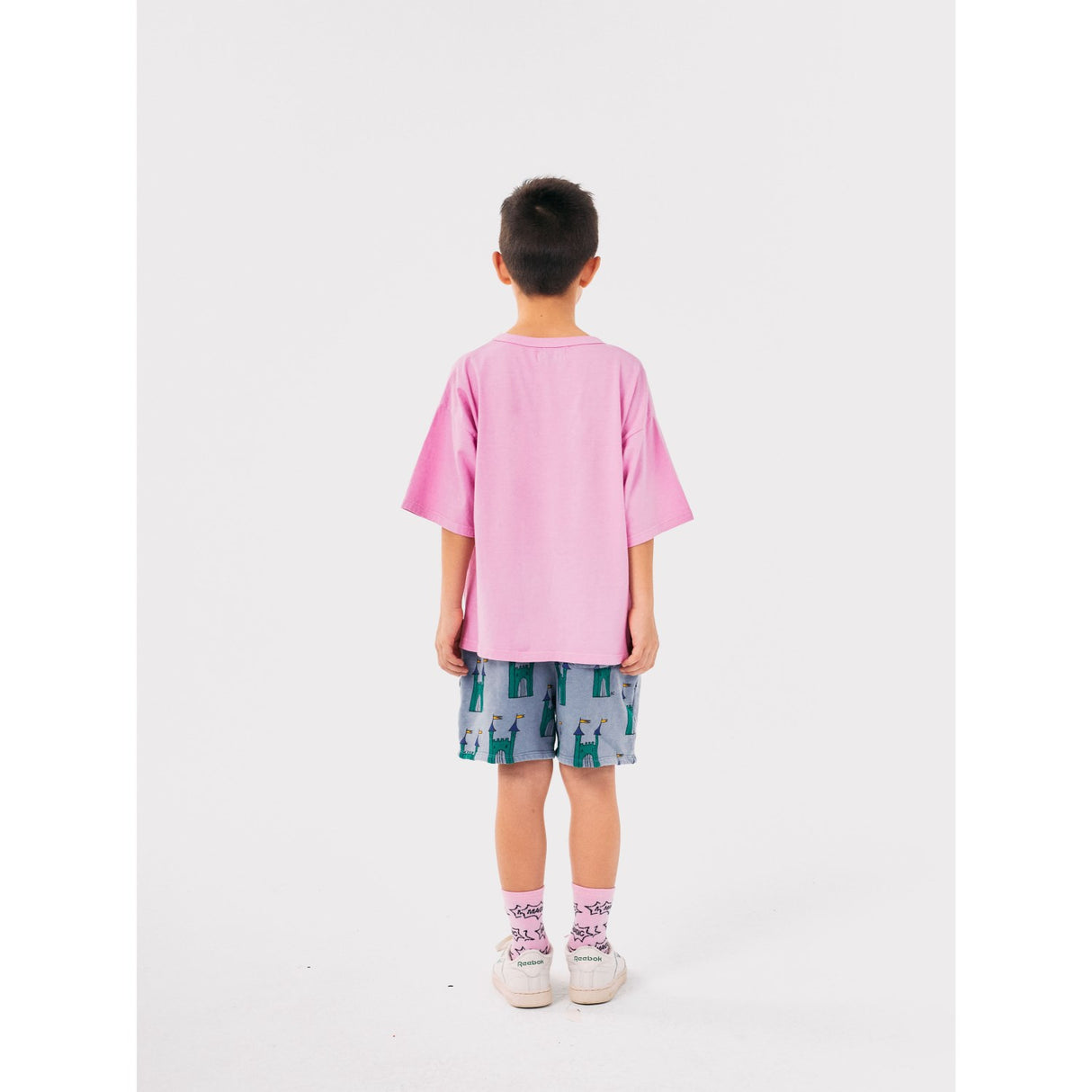 Bobo Choses Pink Faraway Castle Short Sleeve T-Shirt 5