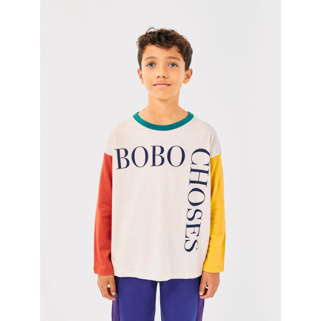 Bobo Choses Multicolor Bobo Choses Square Color Block T-Shirt 2