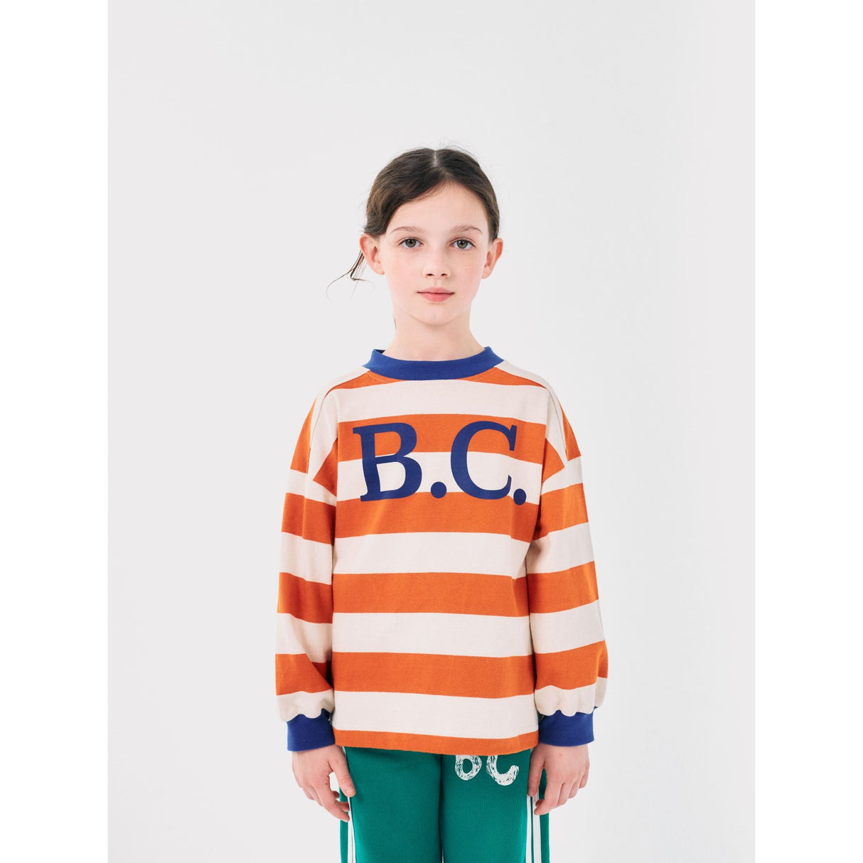 Bobo Choses Orange Bc Stripes Blus