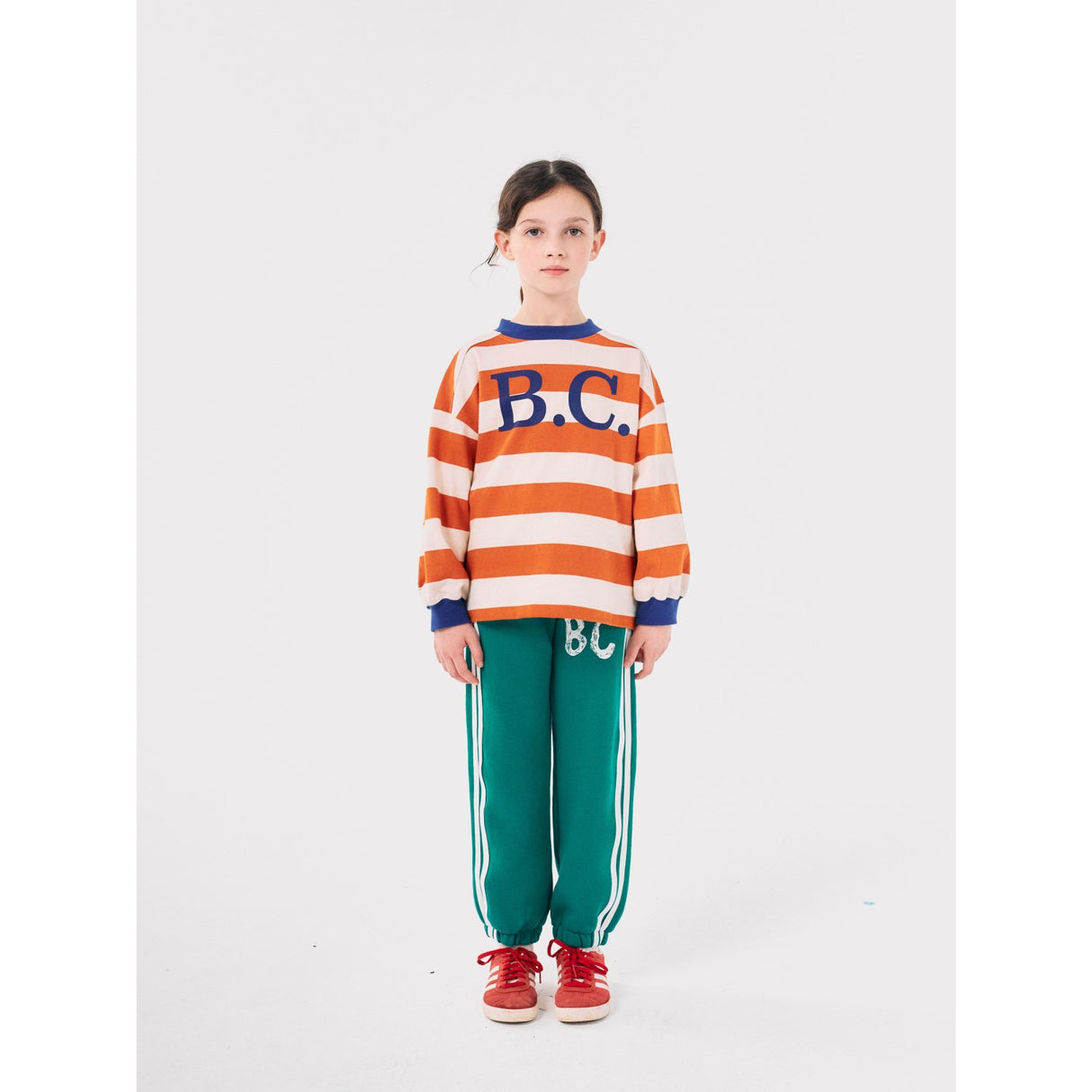 Bobo Choses Orange Bc Stripes Blus