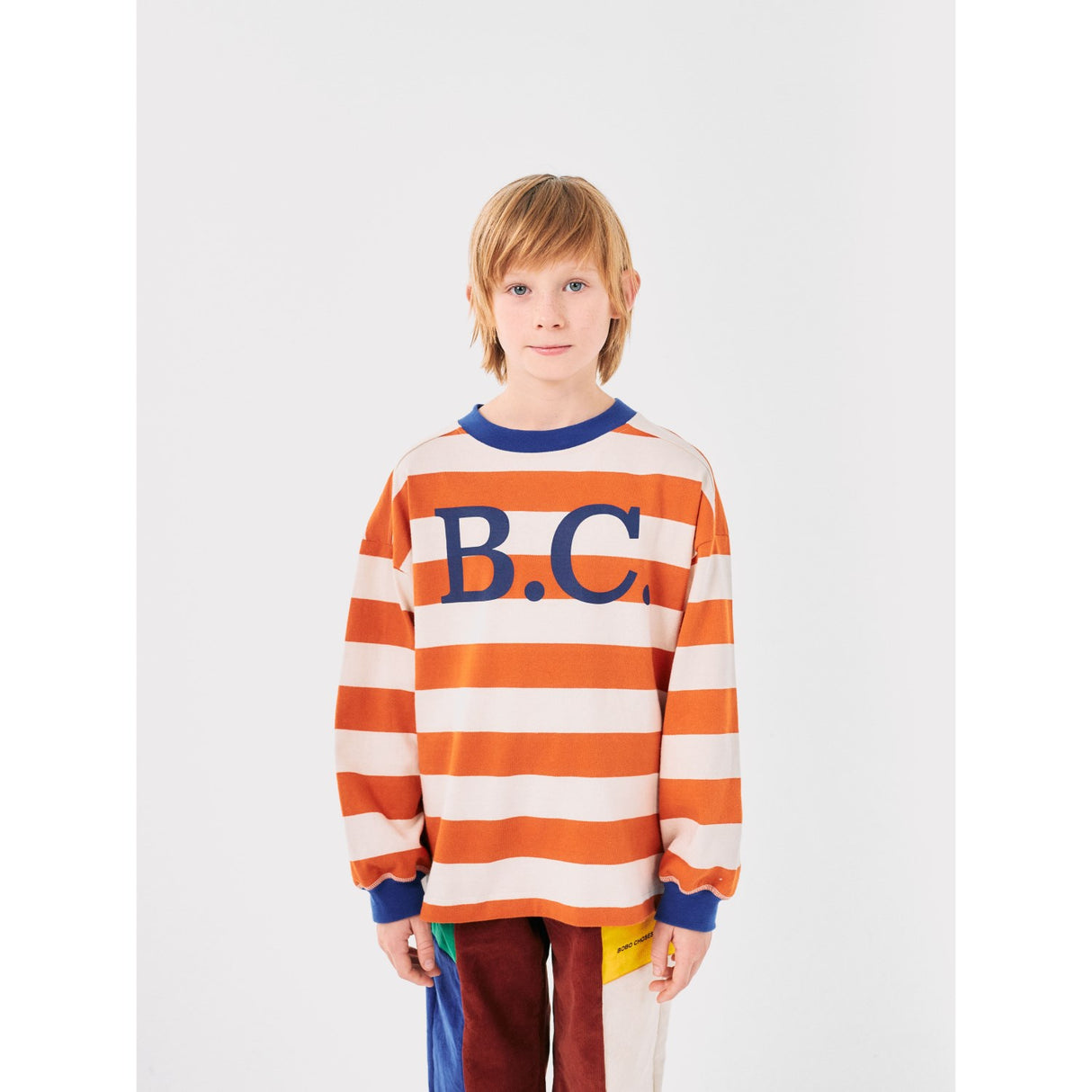 Bobo Choses Orange Bc Stripes Blus