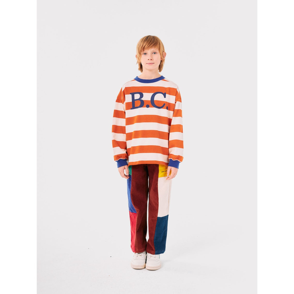 Bobo Choses Orange Bc Stripes Blus