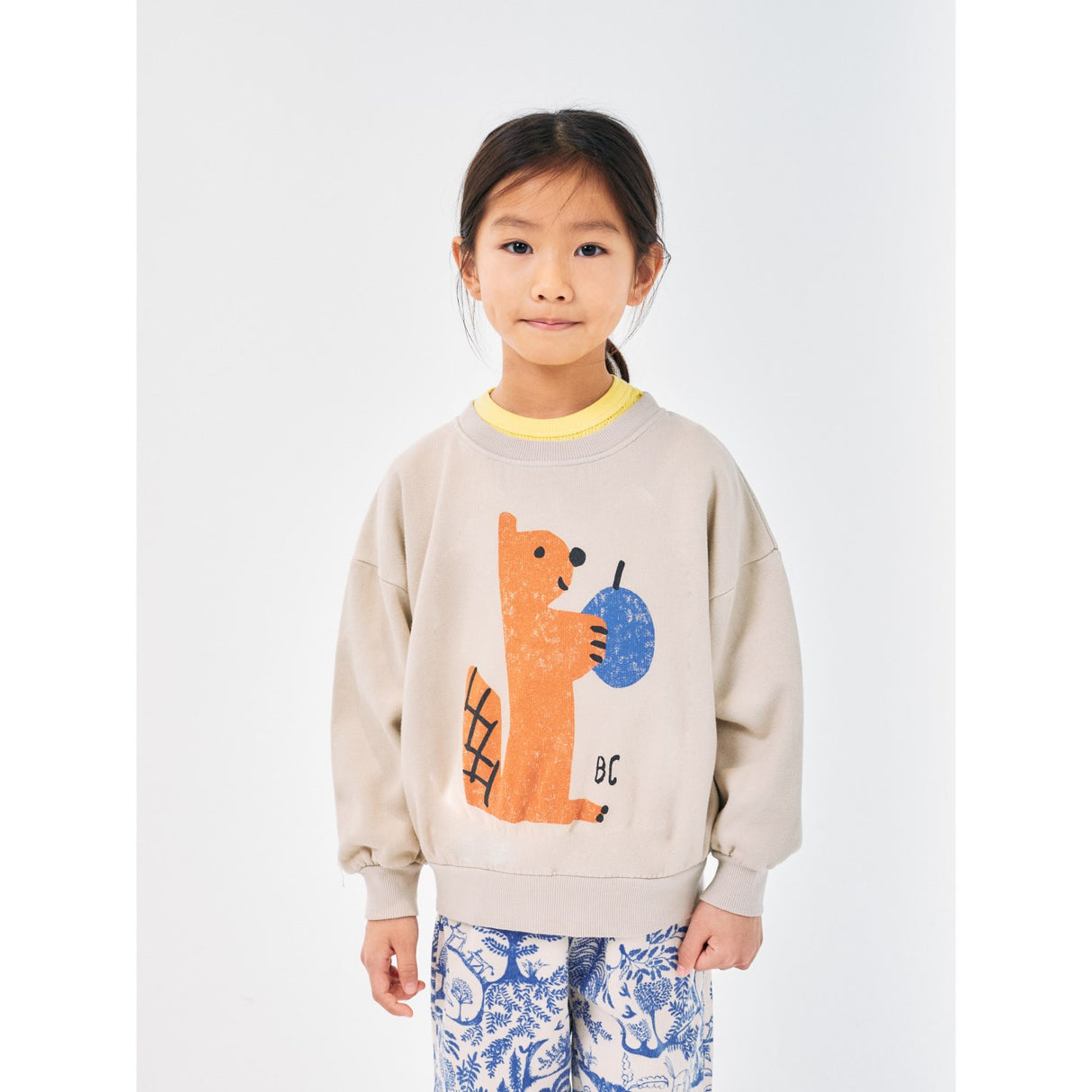 Bobo Choses Light Brown Hungry Squirrel Sweatshirt