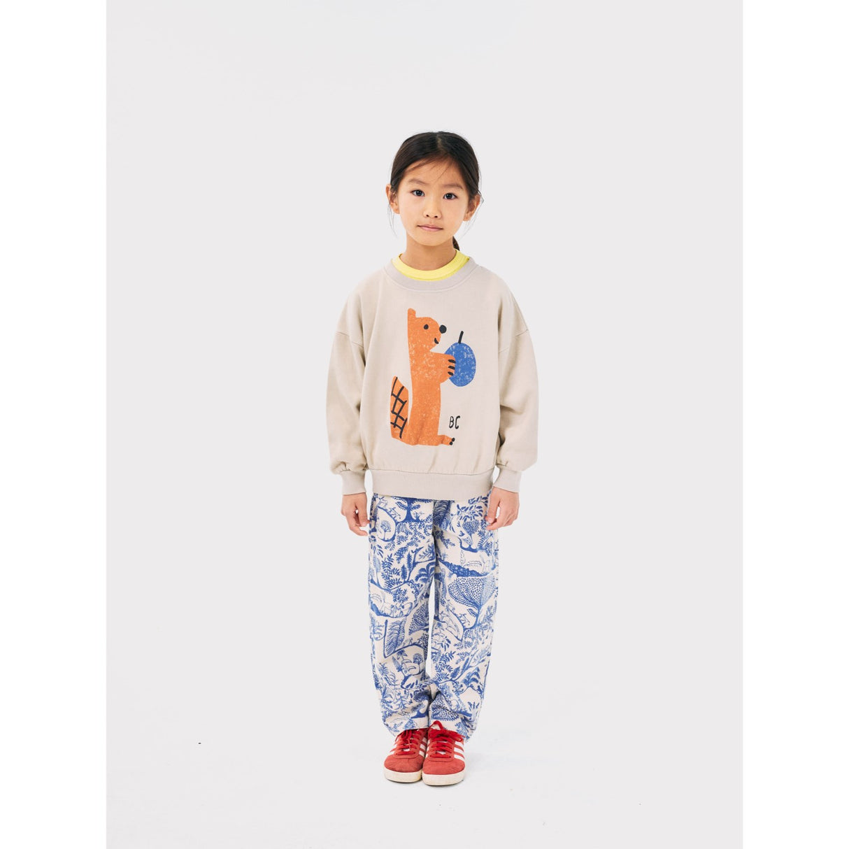 Bobo Choses Light Brown Hungry Squirrel Sweatshirt