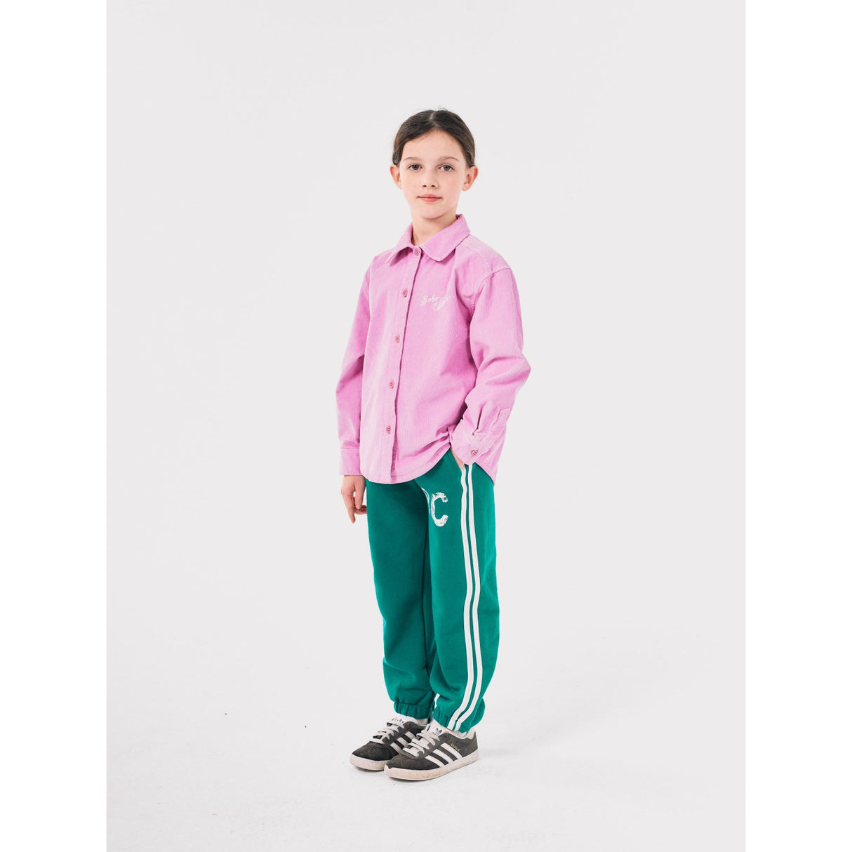 Bobo Choses Green B.C Shadow Stripes Jochging Pants