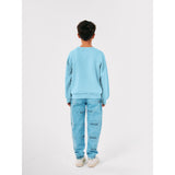 Bobo Choses Light Blue It'S Magic All Över Denim Baggy Pants