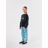 Bobo Choses Light Blue It'S Magic All Över Denim Baggy Pants