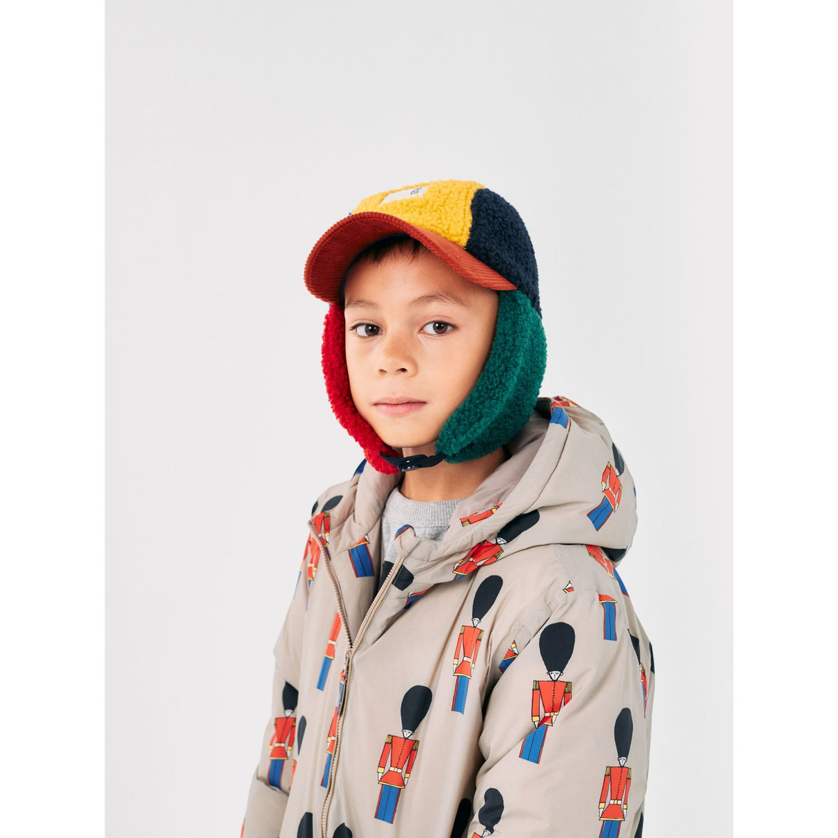 Bobo Choses Light Brown Little Tin Soldiers All Över Anorak